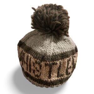 Vintage Whistler, Made in Nepal, Knit Beanie Wool Ski Snowboard Hat DeLux Brand
